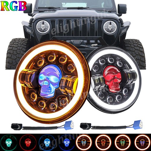 Pair inch rgb led - 7",