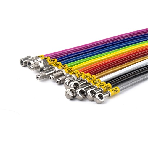Front hel braided brake lines - braided,