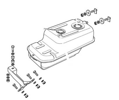 Fuel tank fitting kit for - fuel,