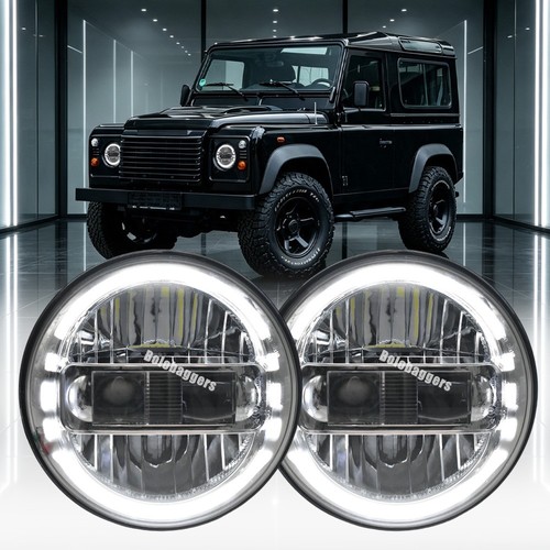 7inch led headlamps halo drls - led,