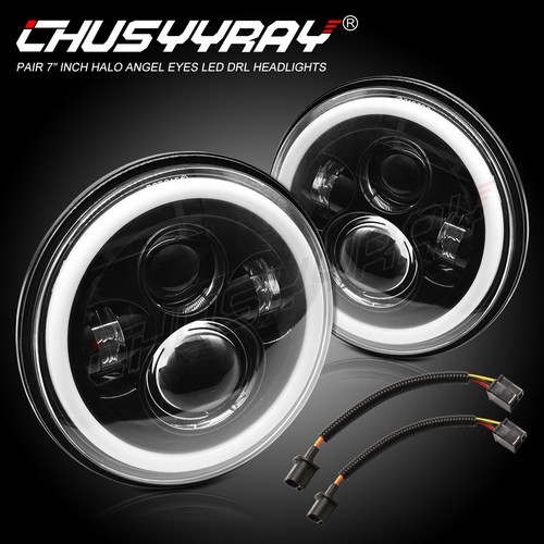 Pair led headlights - pair, 7"
