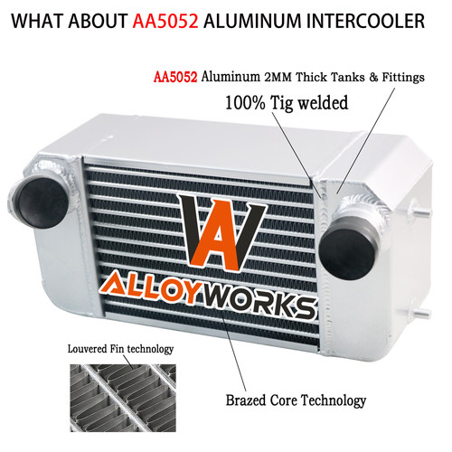 116mm intercooler alu fits - intercooler,