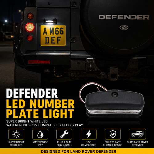 Led rear number - number, licence