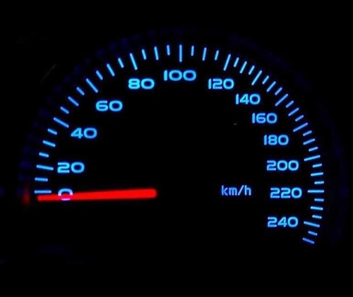 Blue led dash speedo for - speedo, land